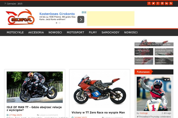 WP FanZone theme site design template sample
