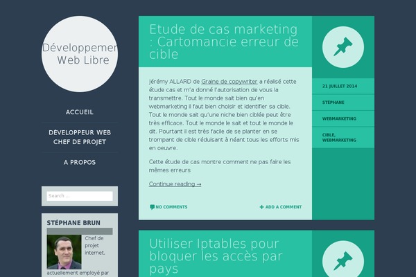 Flounder theme site design template sample