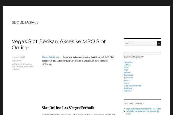 Twenty Sixteen theme site design template sample