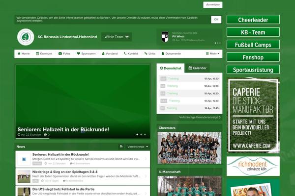 Football Club theme site design template sample