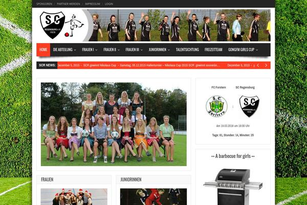 Ascent theme site design template sample
