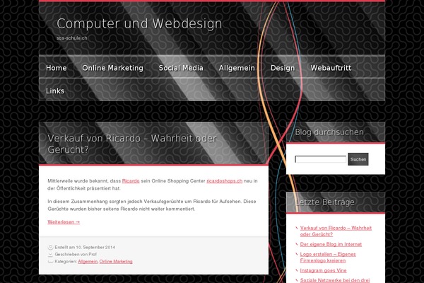 BlackMesa theme site design template sample
