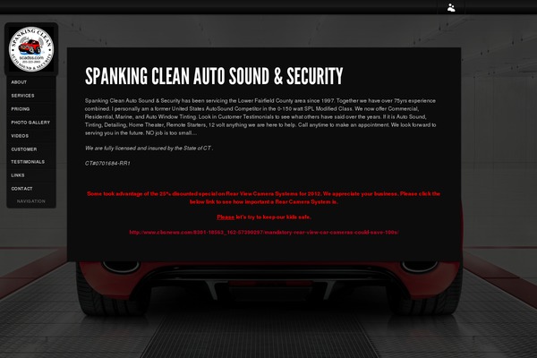 Sideways theme site design template sample