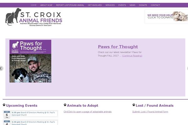 Site using Petfinder Listings plugin