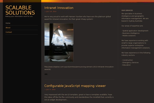 Sunspot theme site design template sample
