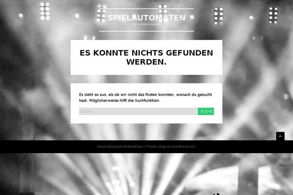 Singl theme site design template sample