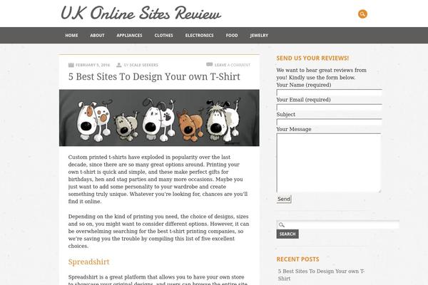Restaurateur theme site design template sample