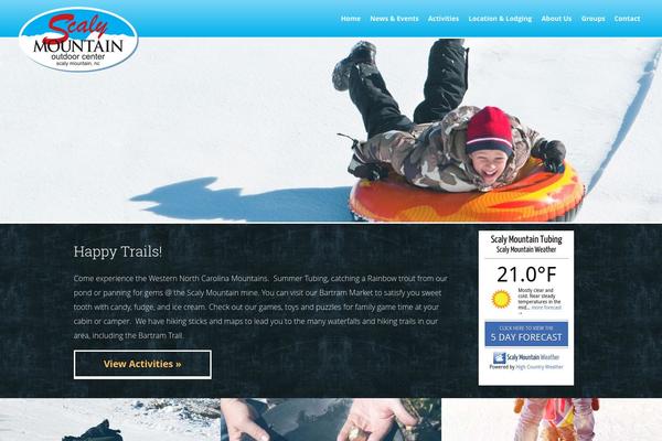 Vantage theme site design template sample