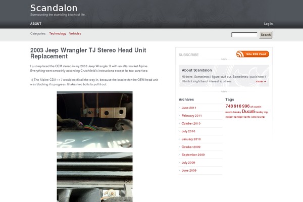 Carrington Blog theme site design template sample
