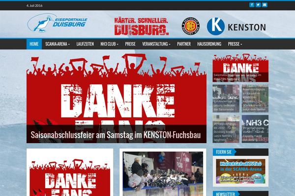 WP FanZone theme site design template sample