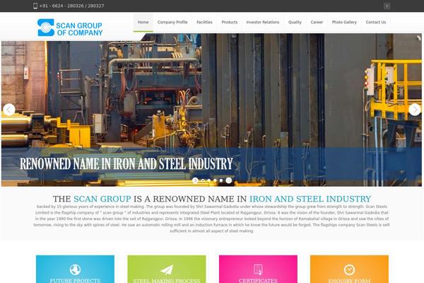 Mestro theme site design template sample
