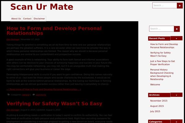 scanurmate.com site used Urban Square