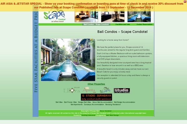 Scape website example screenshot