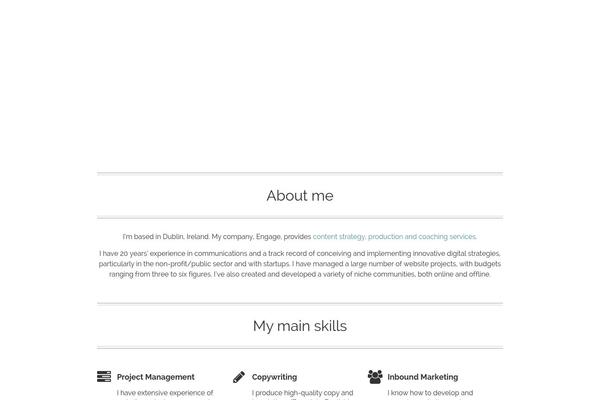 Caffeine theme site design template sample
