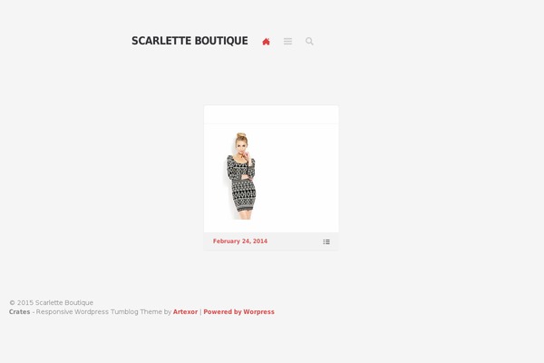 Crates theme site design template sample