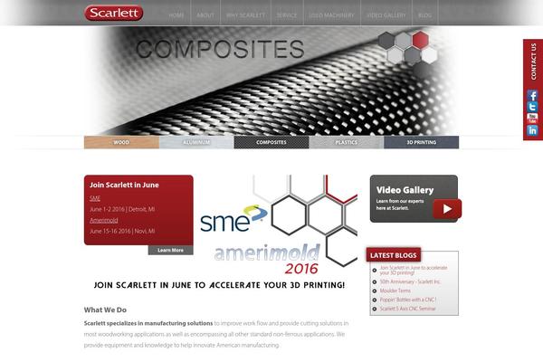 Scarlett theme site design template sample
