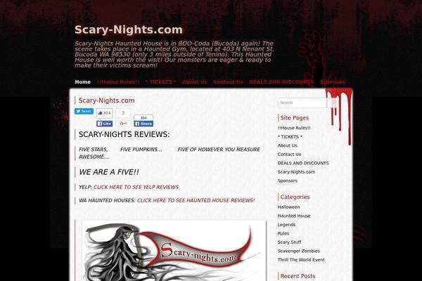 Zombie Apocalypse theme site design template sample