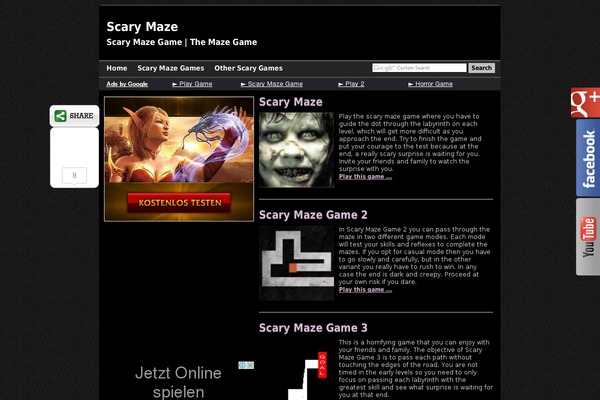 Site using Arscode-social-slider plugin