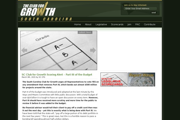scclubforgrowth.org site used Cfg