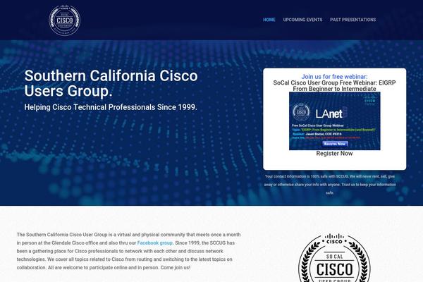 sccug.net site used Sccug-child-theme