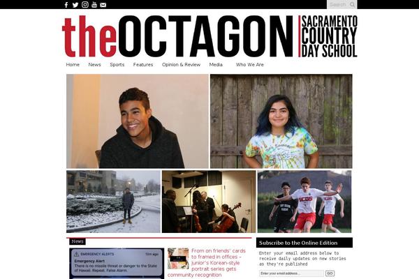 15Zine theme site design template sample