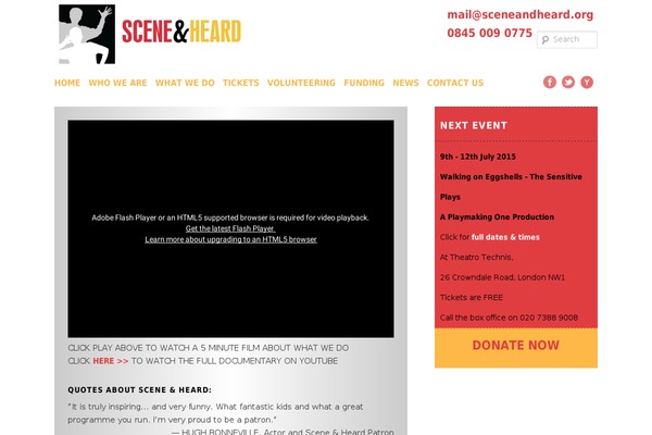 Scene theme site design template sample