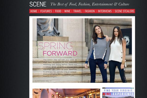 Scene theme site design template sample