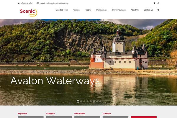 TravelTour theme site design template sample