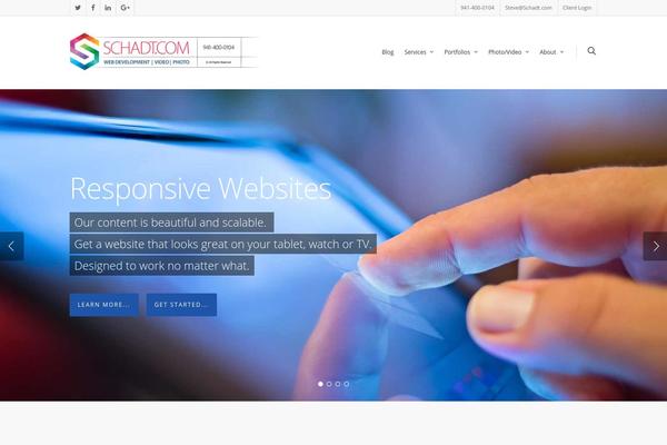 schadt.com site used Salient