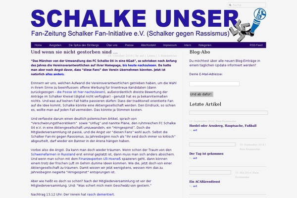 schalke-unser.de site used Gridline