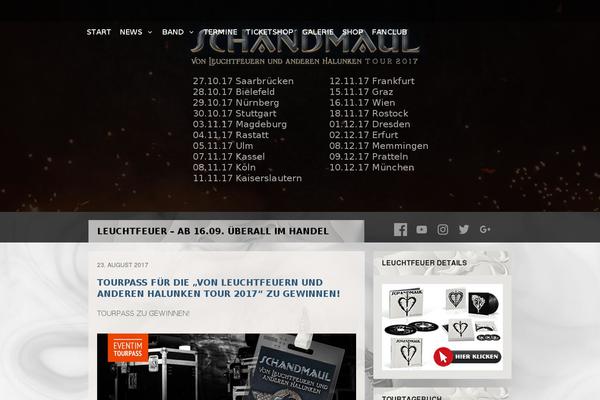 schandmaul.de site used Rebellion
