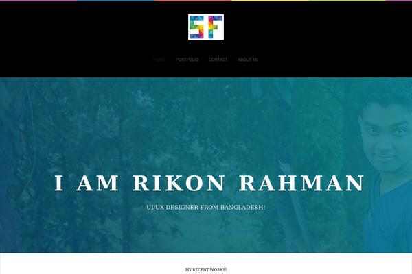 Minimal theme site design template sample
