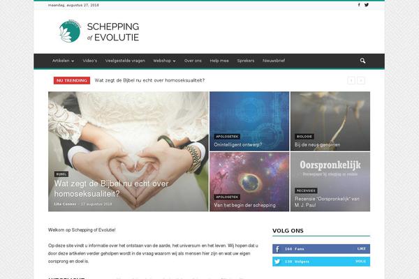 Newspaper Child theme site design template sample