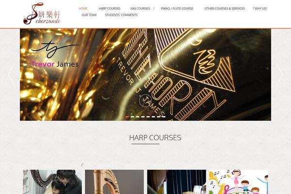 scherzando-music.com site used AccessPress Parallax