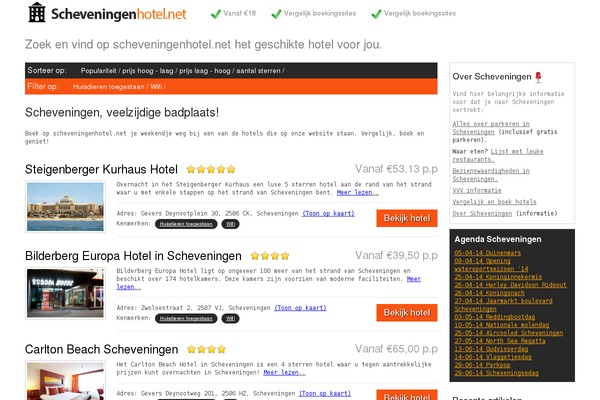 Hotels theme site design template sample