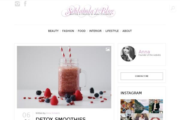 John Doe's Blog theme site design template sample