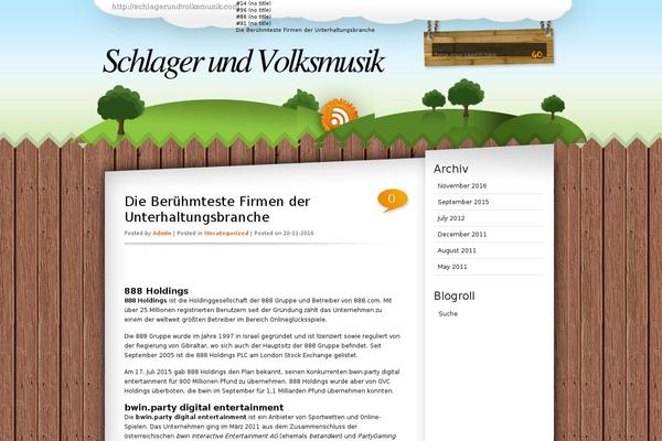 Nature theme site design template sample