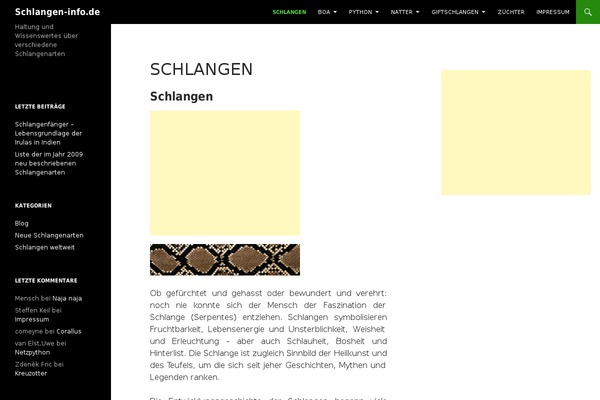 schlangen-info.de site used Twenty Fourteen