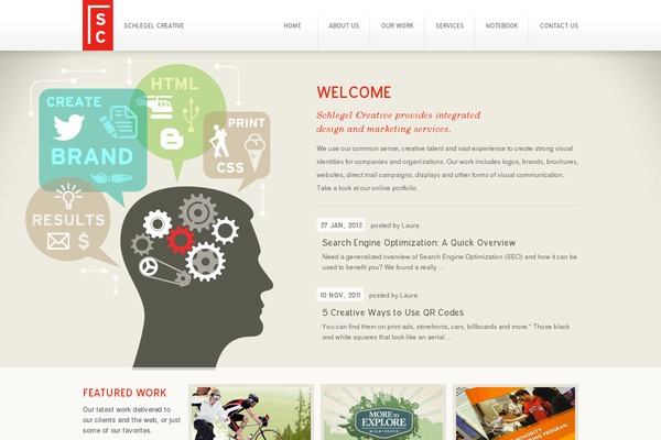 Gradiant theme site design template sample