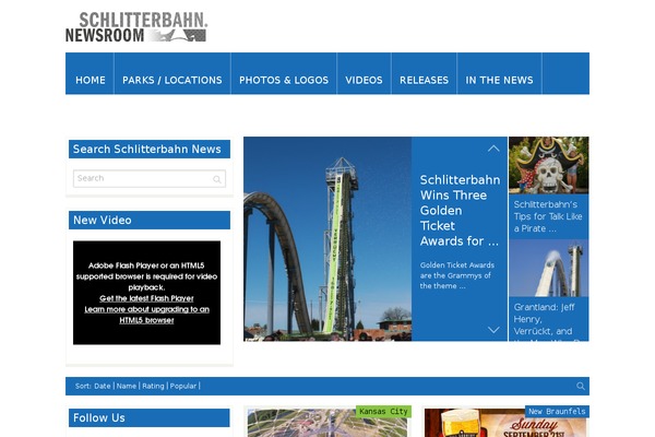 FlyingNews theme site design template sample