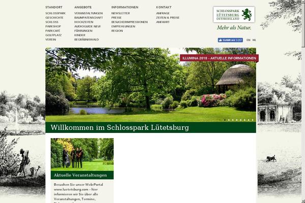 schlosspark-luetetsburg.de site used Luetetsburg