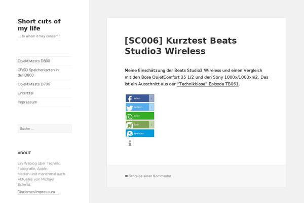 Site using Podlove Podcast Publisher plugin