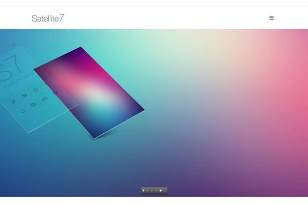 Satellite theme site design template sample