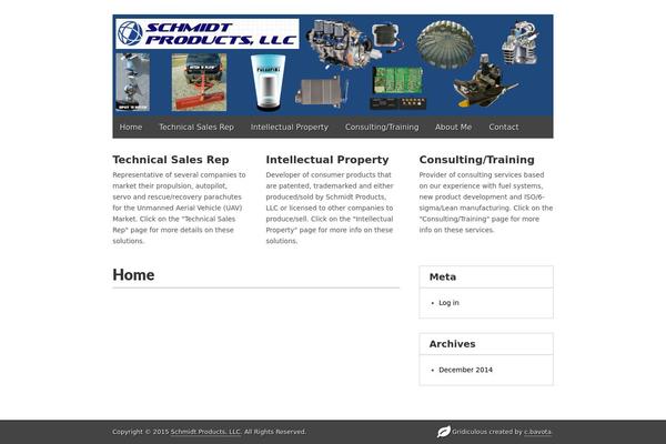 Gridiculous theme site design template sample