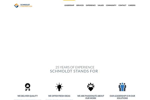 Webuild theme site design template sample