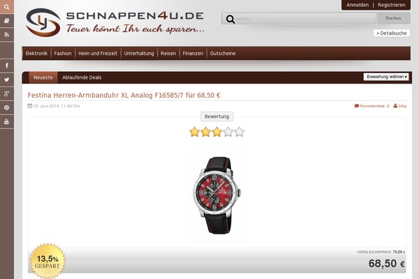 Site using WP Rocket plugin
