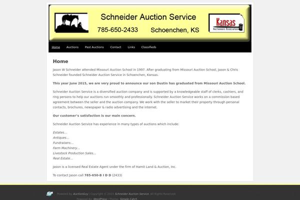 Simple Catch theme site design template sample