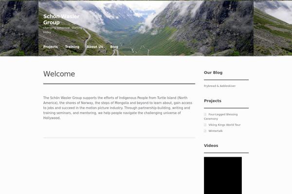 Storefront theme site design template sample