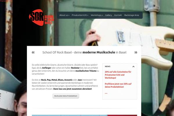 school-of-rock.ch site used Fusion