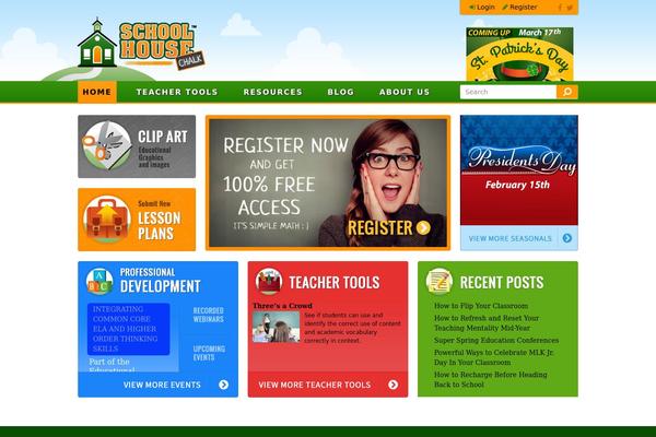 Bones theme site design template sample